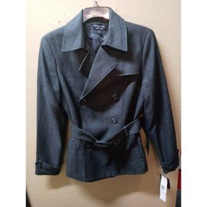 NWT Signature by Larry Levine women's career jacket dark gray size 6